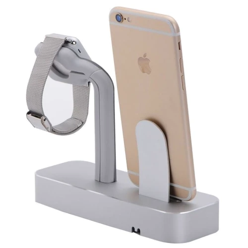 Док-станция COTEetCI Base5 Dock Stand Silver (CS2095-TS) for Apple iPhone and Apple Watch фото 1