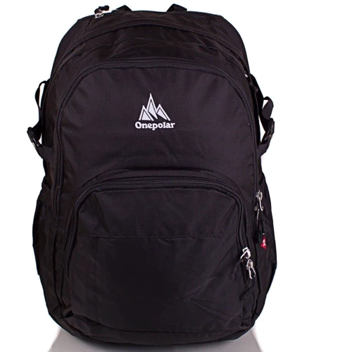 Мужской рюкзак Onepolar черный (W1988-black): Застежка Молния