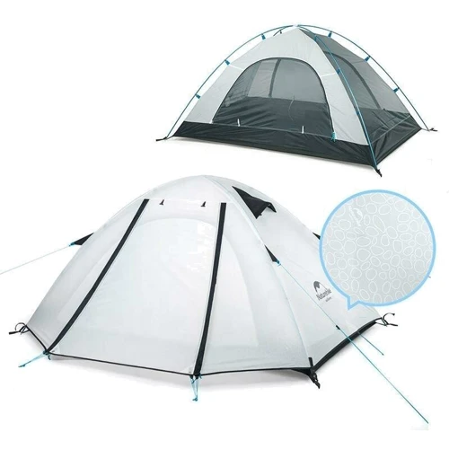 Палатка Naturehike P-Series NH18Z022-P 210T/65D, белая (6927595729625)