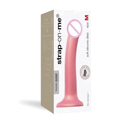 Насадка для страпона Strap-On-Me Mono Density Dildo Rose M