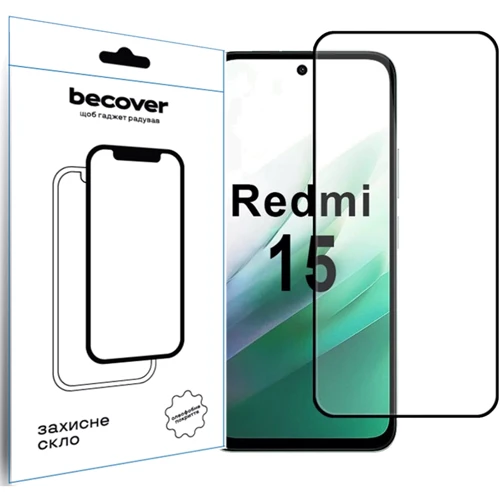 BeCover Tempered Glass Black for Xiaomi Redmi 15 (713905): undefined undefined