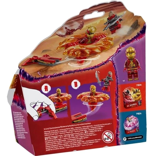 Конструктор LEGO Ninjago Дракон Кая Спін-джитсу 54 деталі (71823): Серія NINJAGO