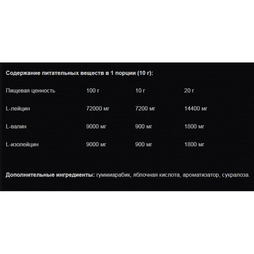 Амінокислота для спорту Blastex BCAA 8:1:1 Xline 400 g /40 servings/ Apple: Смак Яблуко