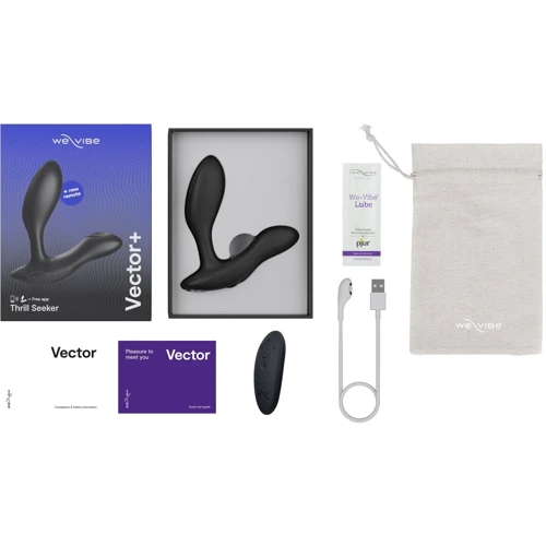 Смарт-вибромассажер простаты We-Vibe Vector+ Charcoal Black