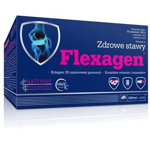 Olimp Flexagen Для суставов и связок со вкусом малины 30 пакетиков