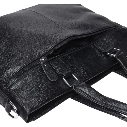 Keizer Leather Bag Black (K19156-1-black) for MacBook 13-14": Матеріал шкіра
