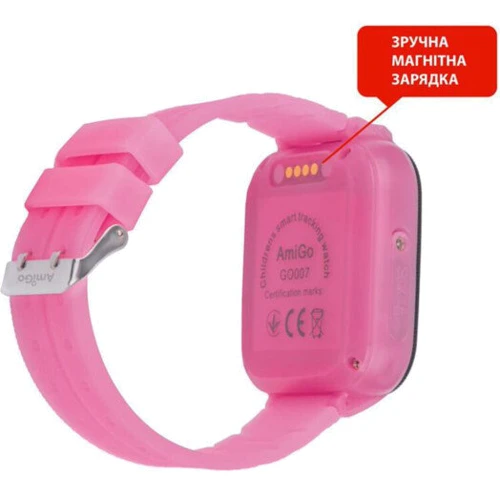 Смарт-часы AmiGo GO007 FLEXI GPS Pink: Интерфейсы подключения Bluetooth 4.0