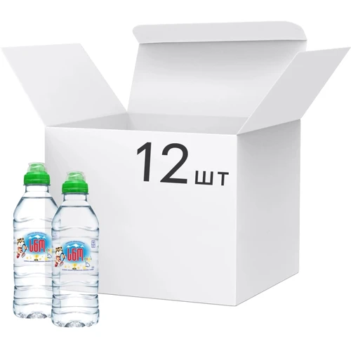 Упаковка мінеральної природної води негазованої SNO Для дітей 12х0.33 л (4860102580116_12)