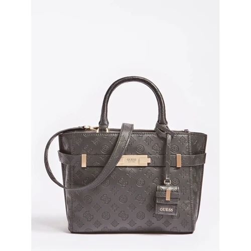 Женская сумка тоут Guess Bea Society Satchel черная (HWVS8132060-BLA)
