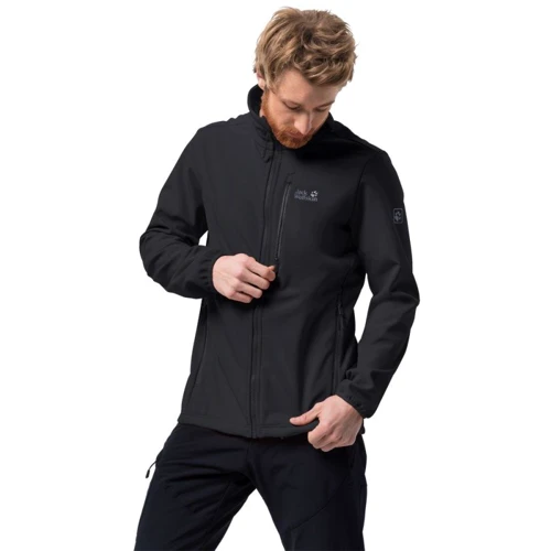 Толстовка Jack Wolfskin Whirlwind Men 1305801-6000 52 черная на молнии: Вид Толстовки