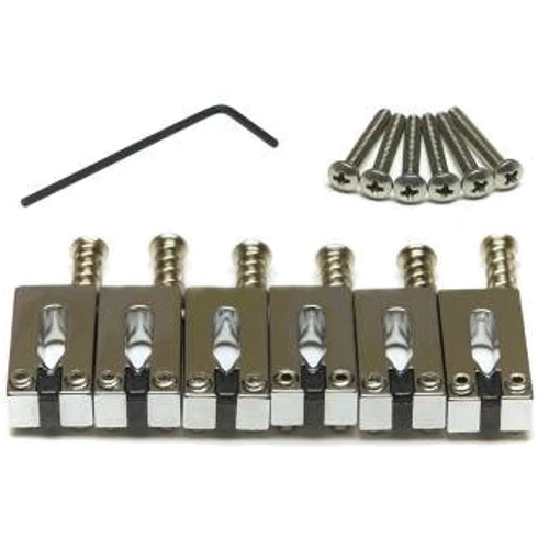 Набір сідел для гітар Graph Tech String Saver Classics Strat/Tele Style Offset Chrome (6 PCS) (PG-8001-0C)