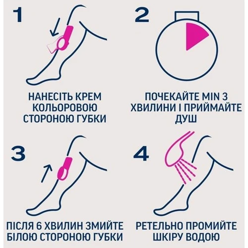 Veet Minima Крем для депиляции в душе для чувствительной кожи c алоэ вера 135 ml фото 4