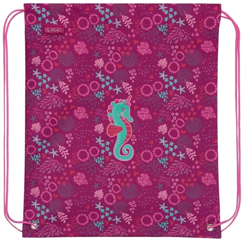Ранец школьный укомплектованный Herlitz LOOP PLUS Seahorse резиновая 3D-аппликация (50025732) фото 8