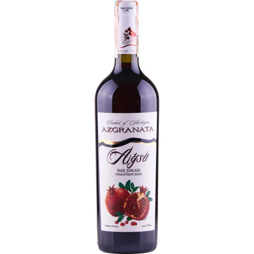 Вино гранатовое Az-Granata АГСУ полусухое, 10-12%, 0.75л (TVZ4760081507893)