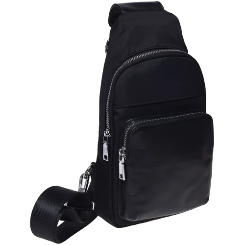 Мужская сумка-слинг Ricco Grande черная (K16452-black): Пол Мужской