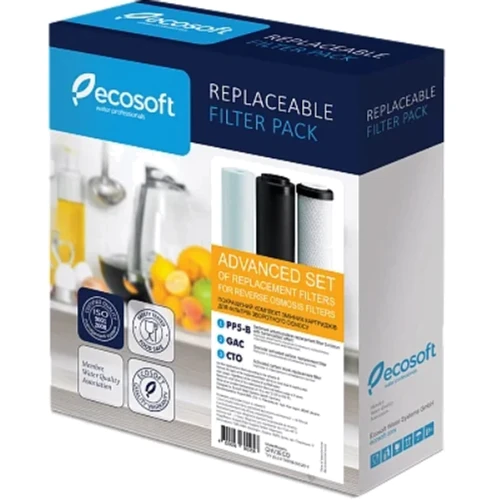 Улучшенный комплект картриджей Ecosoft 1-2-3 для фильтров обратного осмоса (CHV3ECO): Производитель Ecosoft