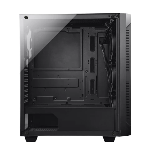 Корпус CHIEFTEC Gaming Hunter Tempered Glass Edition (GS-01B-OP): Материал передней панели пластик и сталь