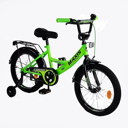 Детский велосипед Corso Maxis 18 дюймов зеленый (CL-18123)