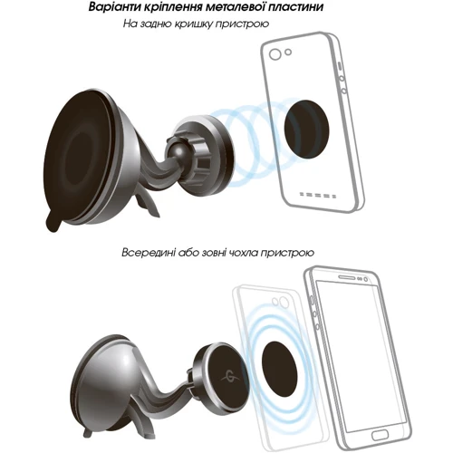 Держатель Global Car Holder Magnetic Black (M06SM): Совместимость Apple, универсальный