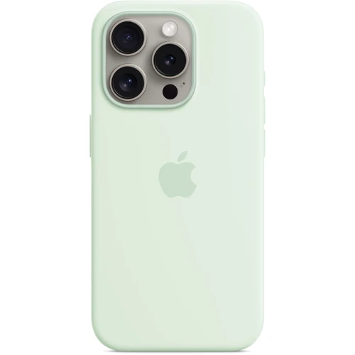Чехол для iPhone Apple iPhone 15 Pro Silicone Case with MagSafe - Soft Mint (MWNL3ZM/A)