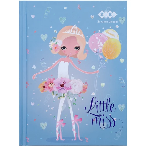 Блокнот ZiBi LITTLE MISS, А-6, 64л., Кл., Блакитний (ZB.12714-14)