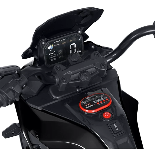 Детский электромотоцикл Bambi черный (M 5037EL-2)