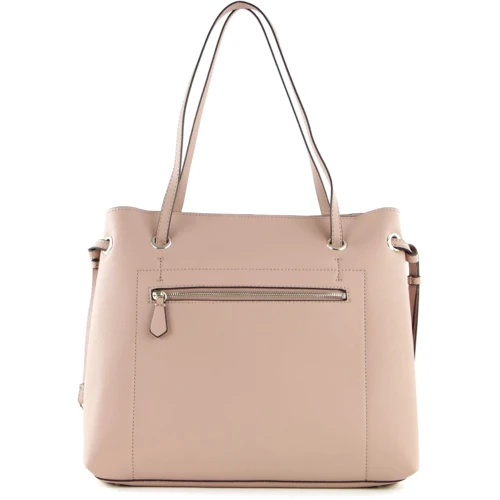 Женская сумка тоут Guess Digital Shopper бежево-розовая (HWVG6853240-DNU): Фактура Матовая, Зернистая