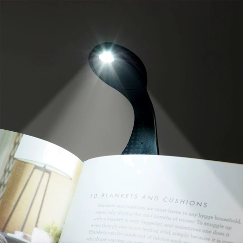 Закладка-ліхтарик Flexilight - Чорний стиль (FLBLK): Установка На столі