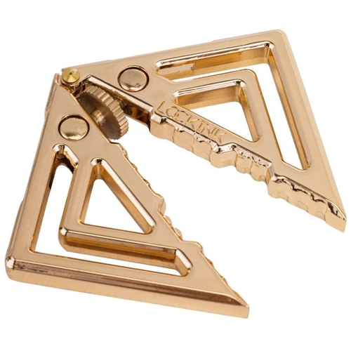 Зажимы для сосков с легкой подвеской LOCKINK Adjustable Nipple Clamps with Light Pendant - Golden