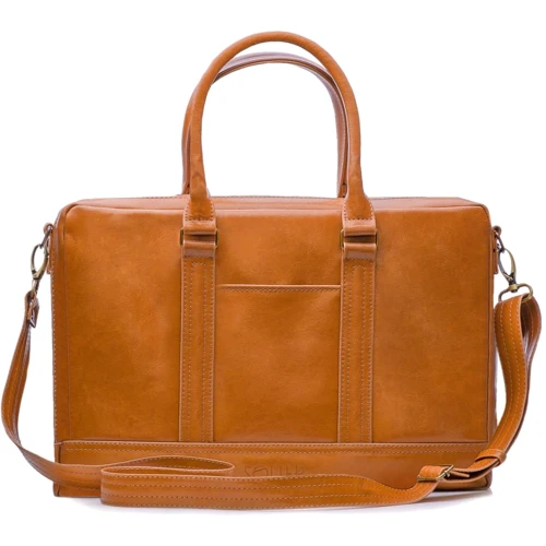 Solier ABERDEEN Leather Bag Camel (SL02Camel) for MacBook Pro 15": Материал Натуральная кожа