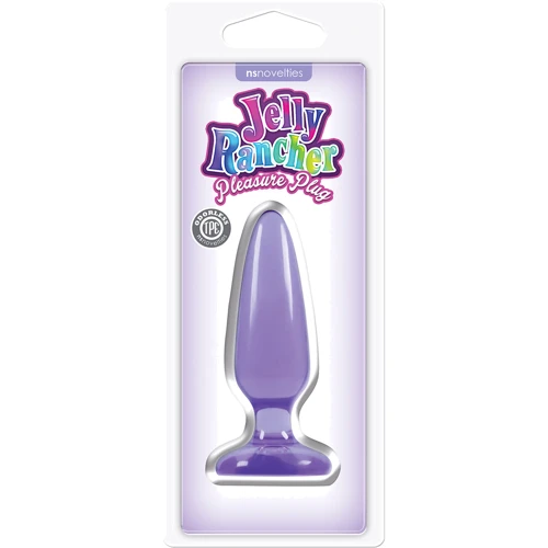 Анальная пробка Pleasure Plug Small, 10х3,5 см, пурпурный