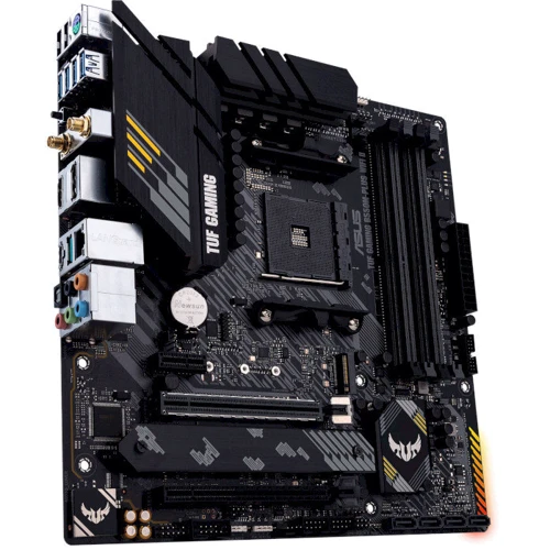 Asus TUF GAMING B550M-PLUS WIFI II: Разъемы на задней панели S/PDIF (Оптический), Ethernet RJ-45, USB 3.2 Gen 2, USB 2.0, USB 3.2 Gen 1