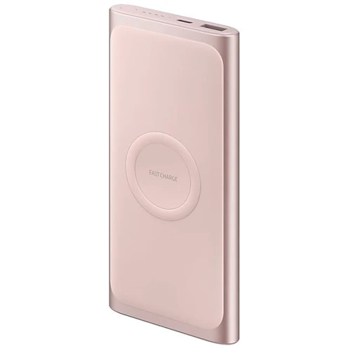 Внешний аккумулятор Samsung Power Bank 10000mAh Wireless Charging Pink (EB-U1200CPEGWW): Количество USB 1