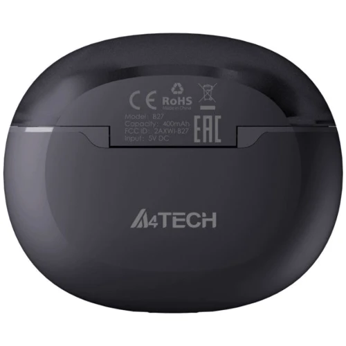Навушники A4Tech B27 Ash Grey: Тип конструкції вакуумные