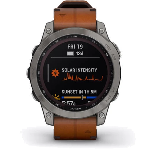 Смарт-часы Garmin Fenix 7 Sapphire Solar Titanium with Chestnut Leather Band (010-02540-31): Производитель Garmin