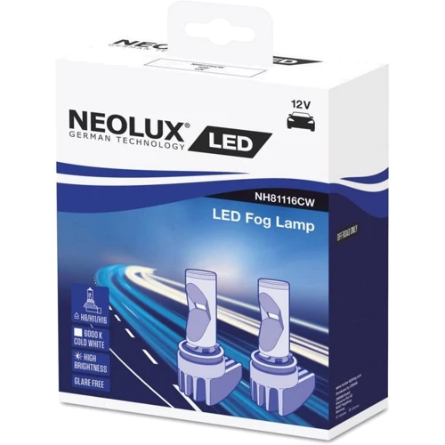 Лампи світлодіодні Neolux NH81116CW H8 / H11 / H16 PGJ19-1 10W 12V 6000K