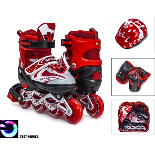 Комплект Роликов Happy. Red (размер 34-37)