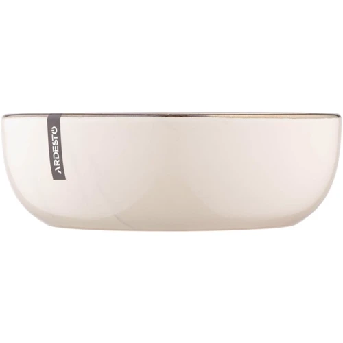 Тарілка супова Ardesto Marmo 19 см бежева (AR2919MRBS)