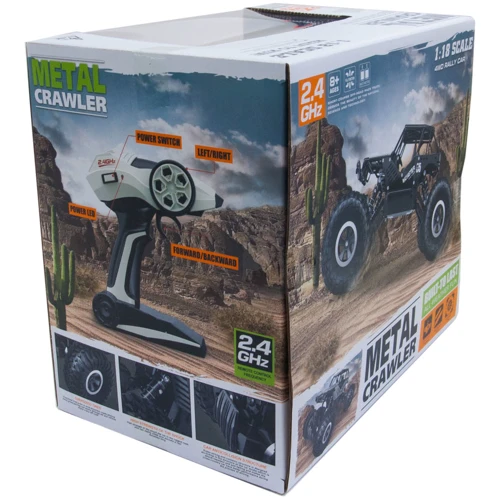 Автомобиль Off-Road Crawler на р/у – Tiger (матовый черный, аккум. 4,8V, метал. корпус, 1:18) (SL-111RHMBl): Класс Багги