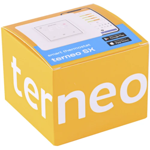 Терморегулятор Terneo sx Wi-Fi білий (000027906): Максимальна робоча температура, °С 45