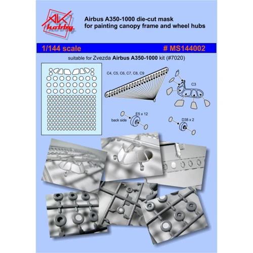 Маска DAN models для самолета A350-1000 (Zvezda) DAN-MS144002