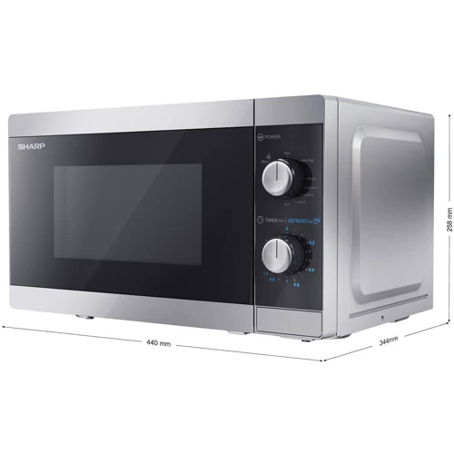 Микроволновая печь Sharp YC-MG01E-S: Количество уровней мощности СВЧ 5
