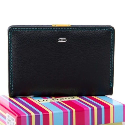 Женский кошелек Dr. Bond Rainbow черный (WRN-2 black)