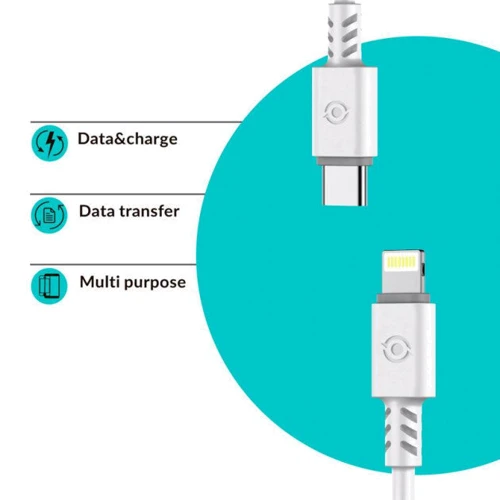 Кабель Piko Cable USB-C to Lightning 1.2m White (CB-TL11): Довжина 1.2 м
