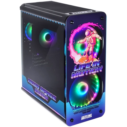 Персональный компьютер (ПК) ARTLINE Overlord NEON (NEONv82): Процессор AMD 8-core Ryzen 7 5800X 3.8-4.7GHz