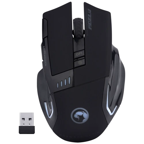 Мышь Marvo M720W 6colors-LED Black (M720W): Интерфейс подключения Wireless