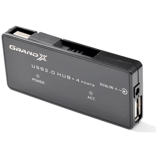 Аксессуар для ноутбуков USB хаб Grand-X Slim Travel 4 порта (GH-404): Производитель Grand-X