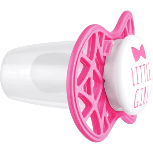 Пустышка Nuvita Air55 Cool симметричная с колпачком LITTLE GIRL 6m+ ярко-розовая (NV7085SI): Вид пустышки классическая