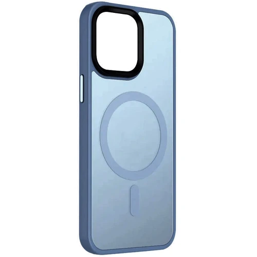 Чехол для iPhone Mobile Case TPU+PC Metal Buttons with MagSafe Colorful Light Blue for iPhone 13