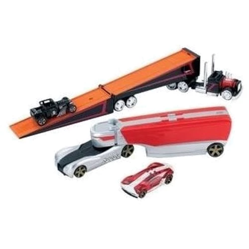 Hot Wheels Машина дальнобойщика + маленькое авто (С0628): Производитель Hot Wheels